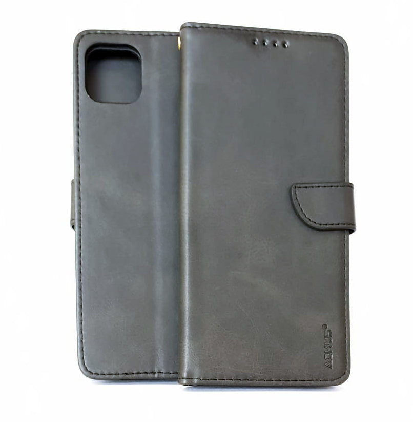 Samsung A20e phone case wallet cover flip anti drop anti slip shockproof black