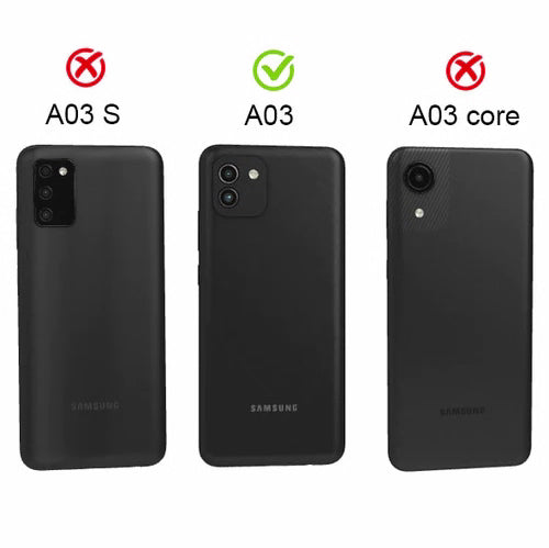 Samsung A03 phone case wallet cover flip anti drop anti slip shockproof brown