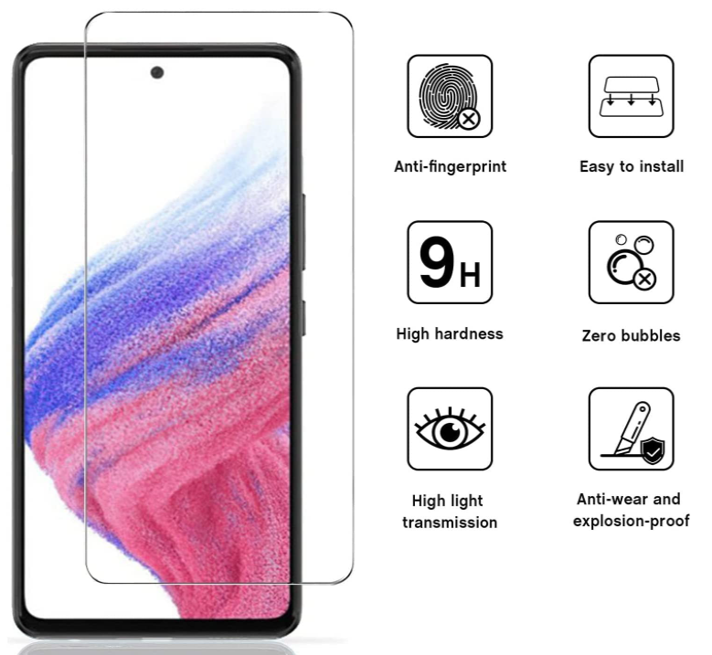 2 x A53 5G Samsung Screen Protector tempered glass