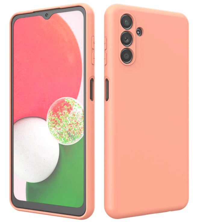 Samsung A04s phone case Soft Flexible Rubber Protective Cover pink liquid silicone - My Store