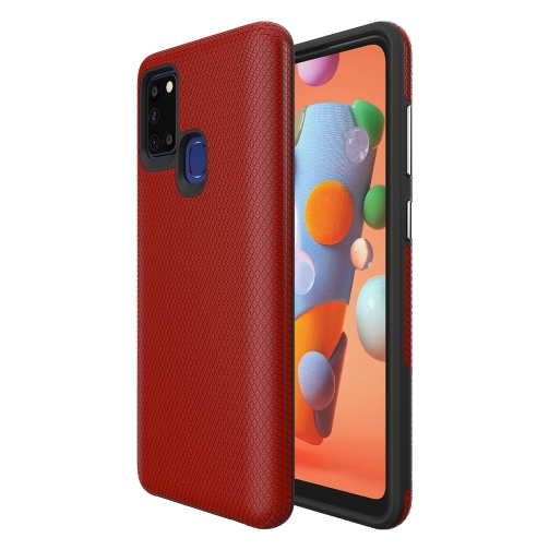 Samsung A21s phone case anti drop anti slip shockproof rugged dotted red