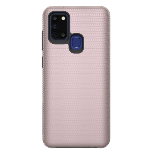 Samsung A21s phone case anti drop anti slip shockproof rugged dotted rose gold
