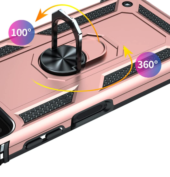 Samsung A22 5G phone case rose gold ring armor anti drop shockproof rugged protective
