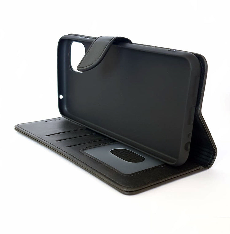Samsung A22 5G phone case wallet cover flip anti drop anti slip shockproof black