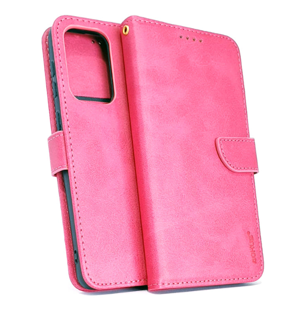Samsung A23 4G 5G phone case wallet cover flip anti drop anti slip shockproof pink - My Store