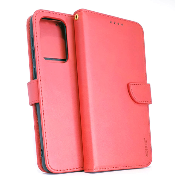 Samsung A23 4G 5G phone case wallet cover flip anti drop anti slip shockproof red - My Store