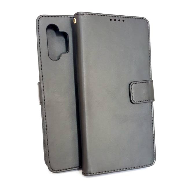 Samsung A32 5G phone case wallet cover flip anti drop anti slip shockproof black