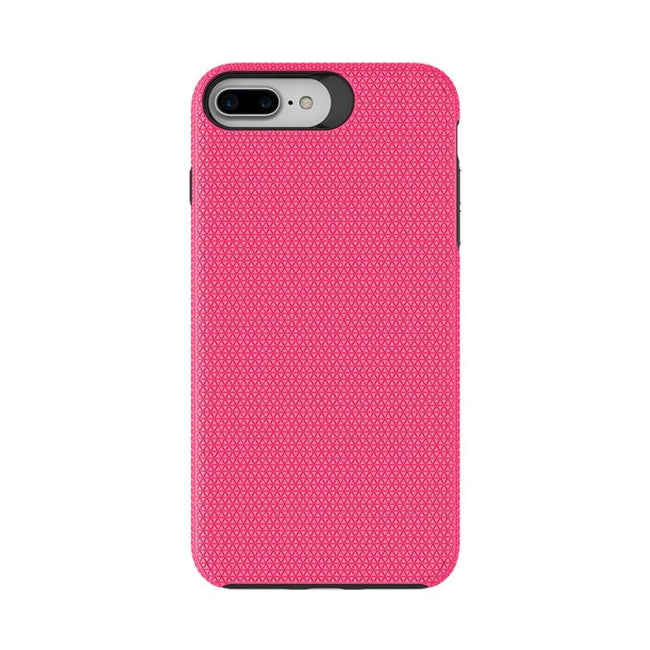 iPhone SE 2022 3rd gen /7/8/SE 2020 phone case anti drop anti slip shockproof rugged dotted pink - My Store