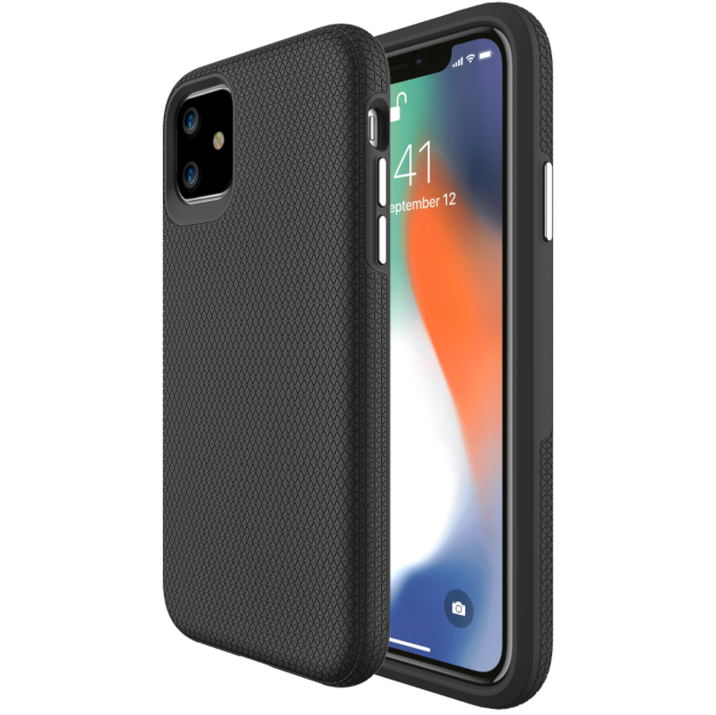 iPhone 11 phone case anti drop anti slip shockproof dotted black - My Store