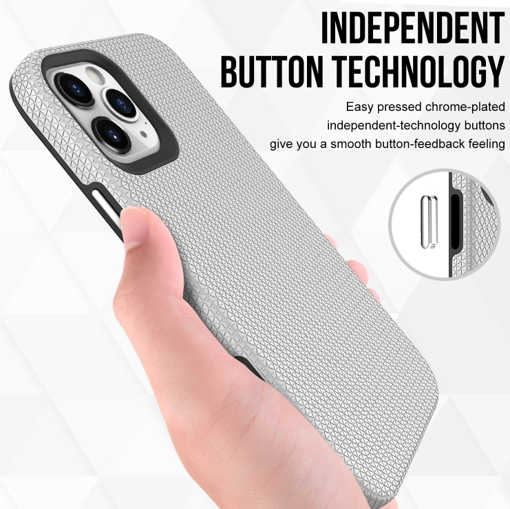 iPhone 12 / 12 Pro phone case anti drop anti slip shockproof rugged dotted red - My Store