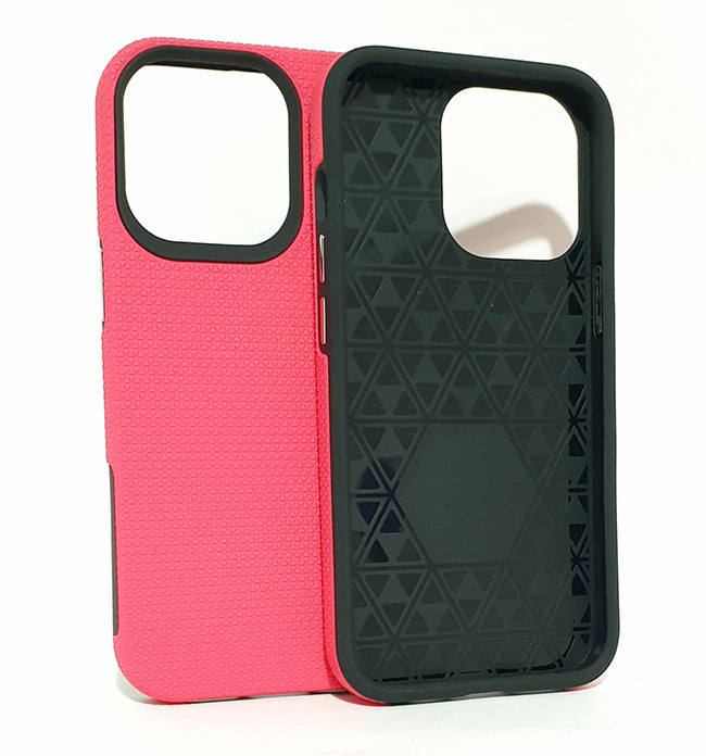 iPhone 13 pro phone case anti drop anti slip shockproof dotted pink - My Store