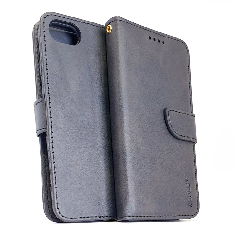 iPhone SE 2022 3rd gen /7/8/SE 2020 phone case wallet cover flip anti drop anti slip shockproof black - My Store