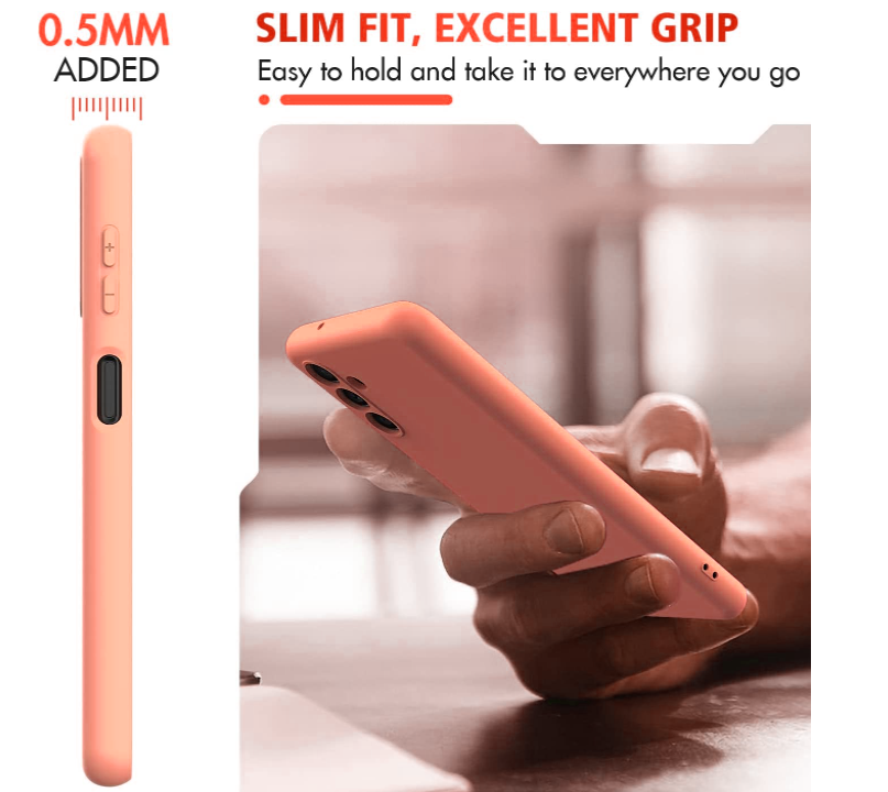 Samsung A04s phone case Soft Flexible Rubber Protective Cover pink liquid silicone - My Store