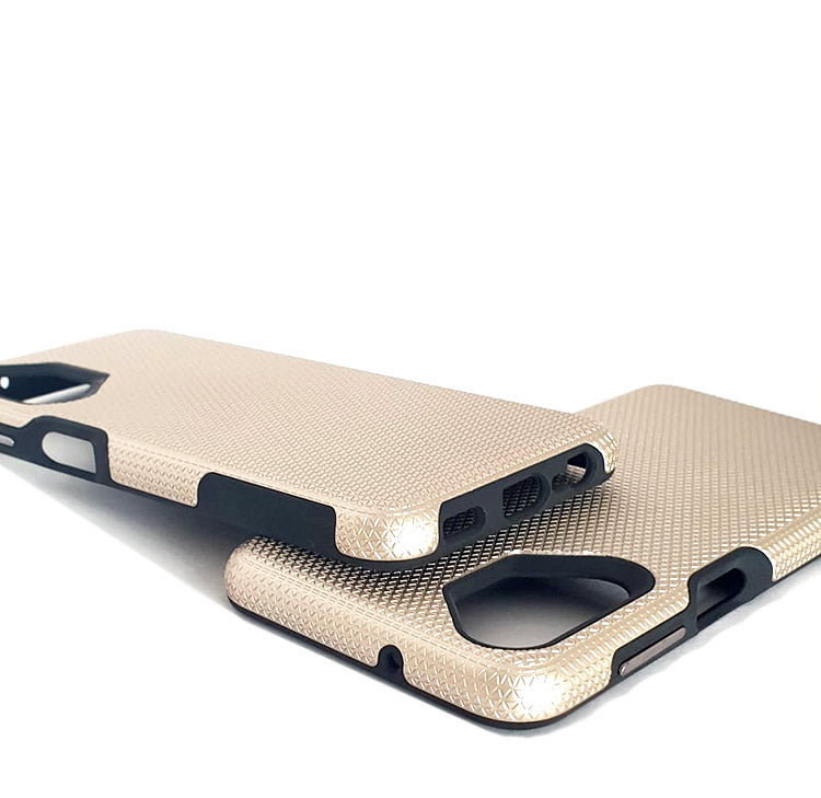 Samsung A13 5G 4G phone case anti drop anti slip shockproof rugged dotted gold - My Store