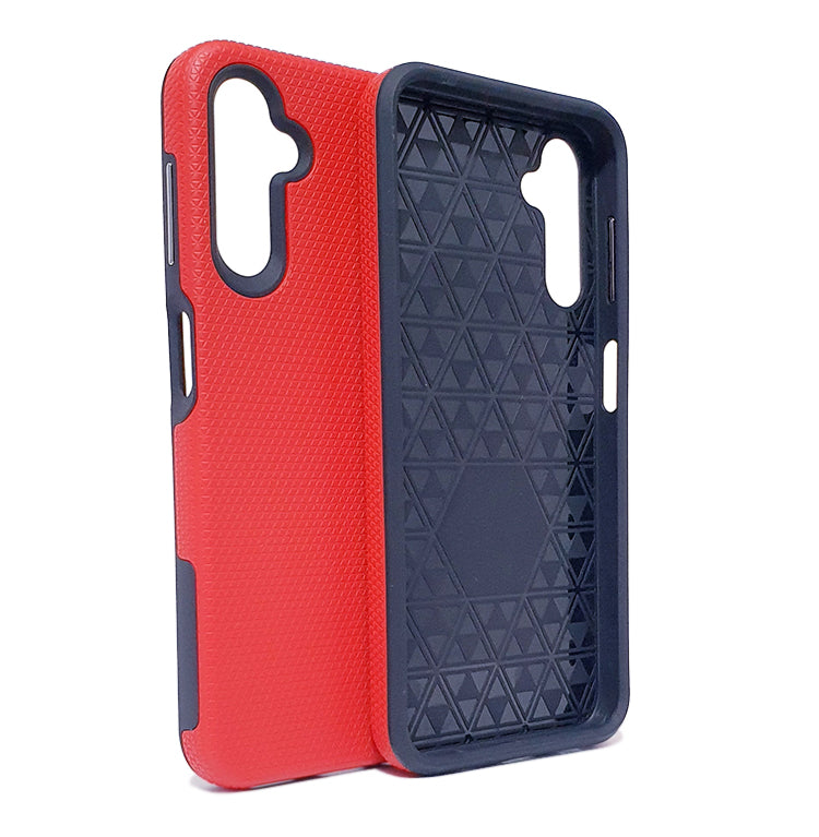 Samsung A14 5G 4G phone case anti drop anti slip shockproof rugged dotted red - My Store