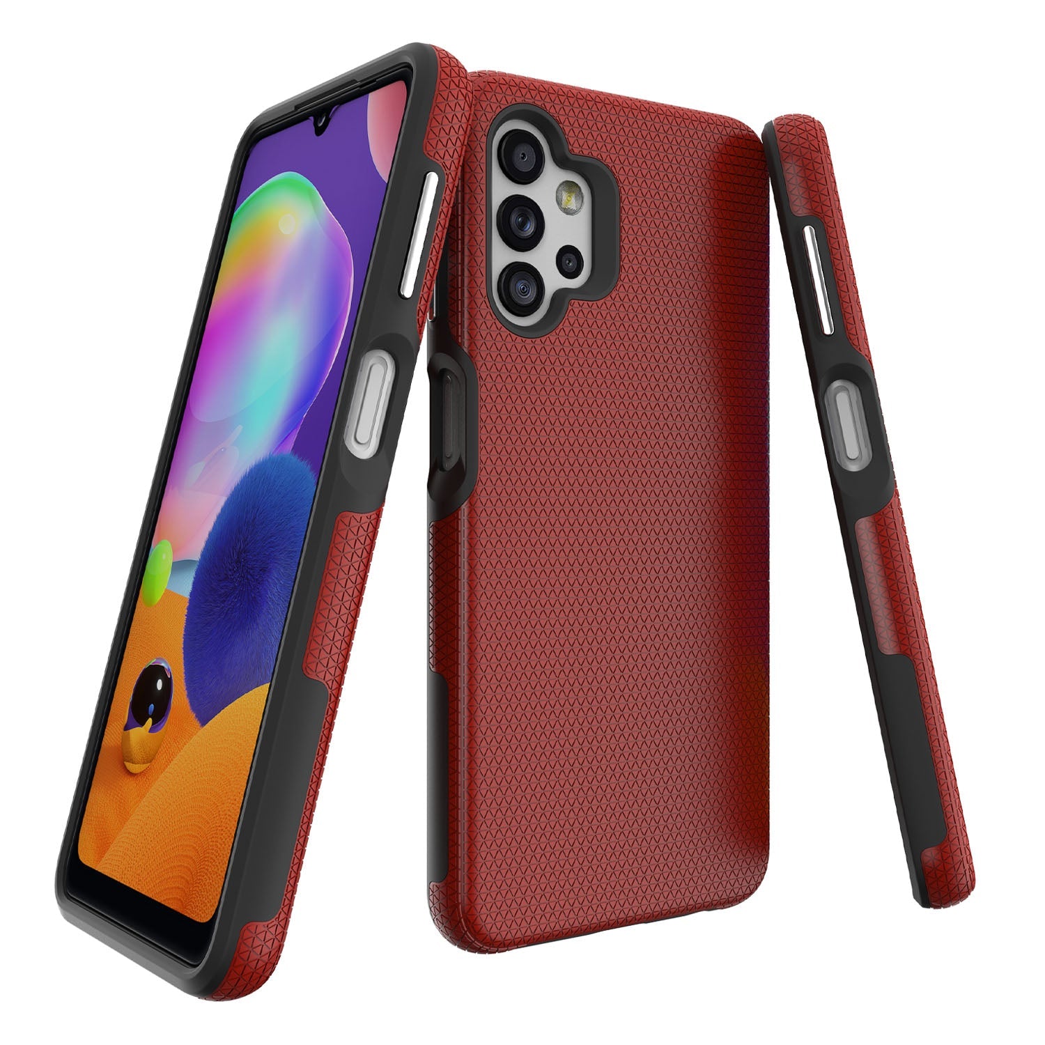 Samsung A32 5G phone case anti drop anti slip shockproof rugged dotted red