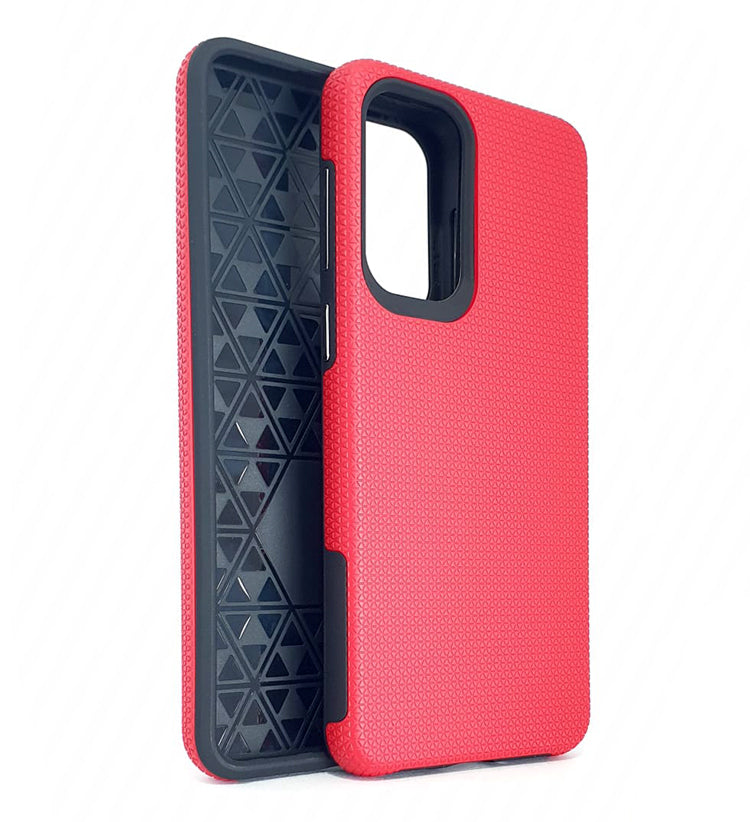 Samsung A33 5G phone case anti drop anti slip shockproof rugged dotted red - My Store