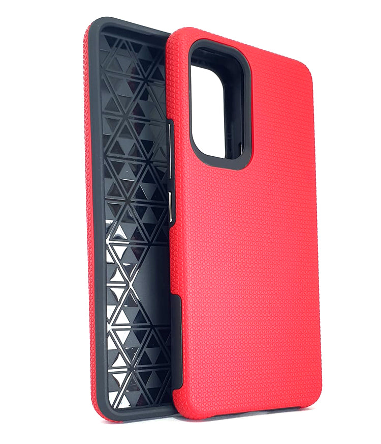 Samsung A53 5G phone case anti drop anti slip shockproof rugged dotted red - My Store