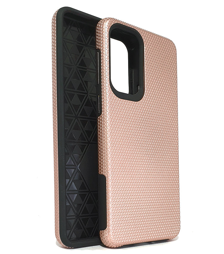 Samsung A53 5G phone case anti drop anti slip shockproof rugged dotted rose gold - My Store