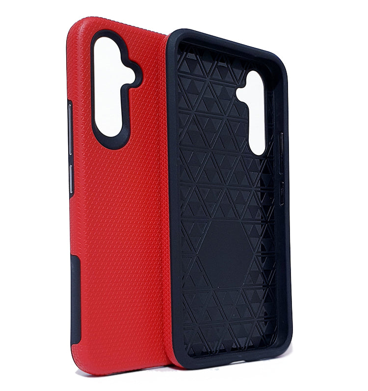 Samsung A54 5G phone case anti drop anti slip shockproof rugged dotted red - My Store