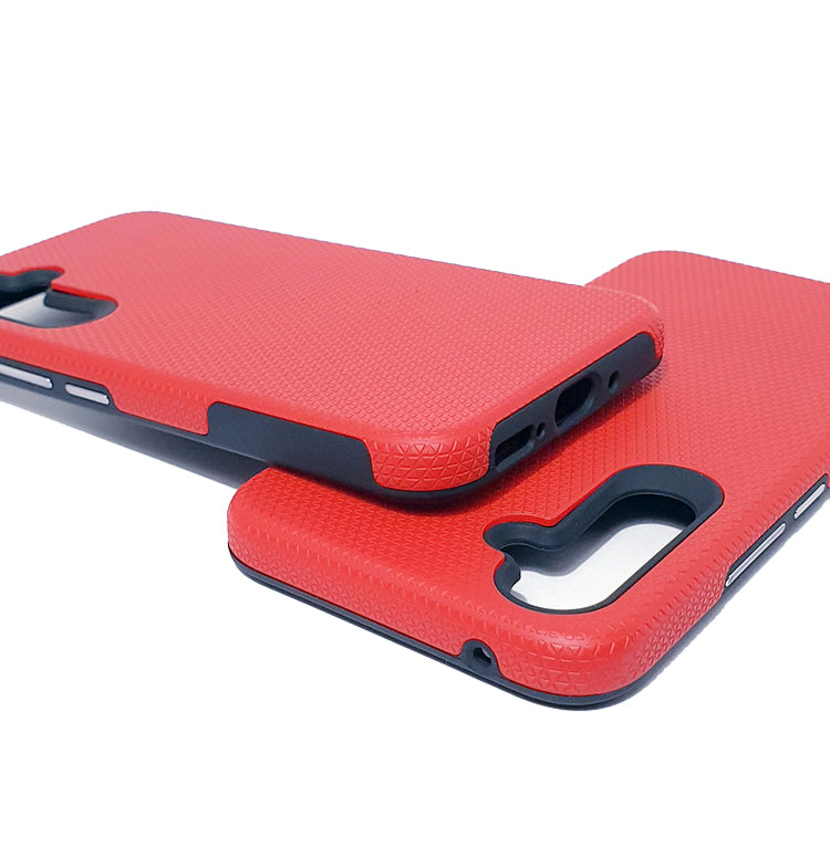 Samsung A54 5G phone case anti drop anti slip shockproof rugged dotted red - My Store