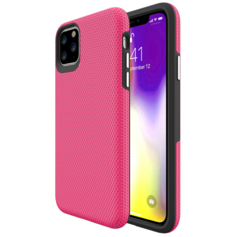 iPhone 11 phone case anti drop anti slip shockproof dotted pink - My Store