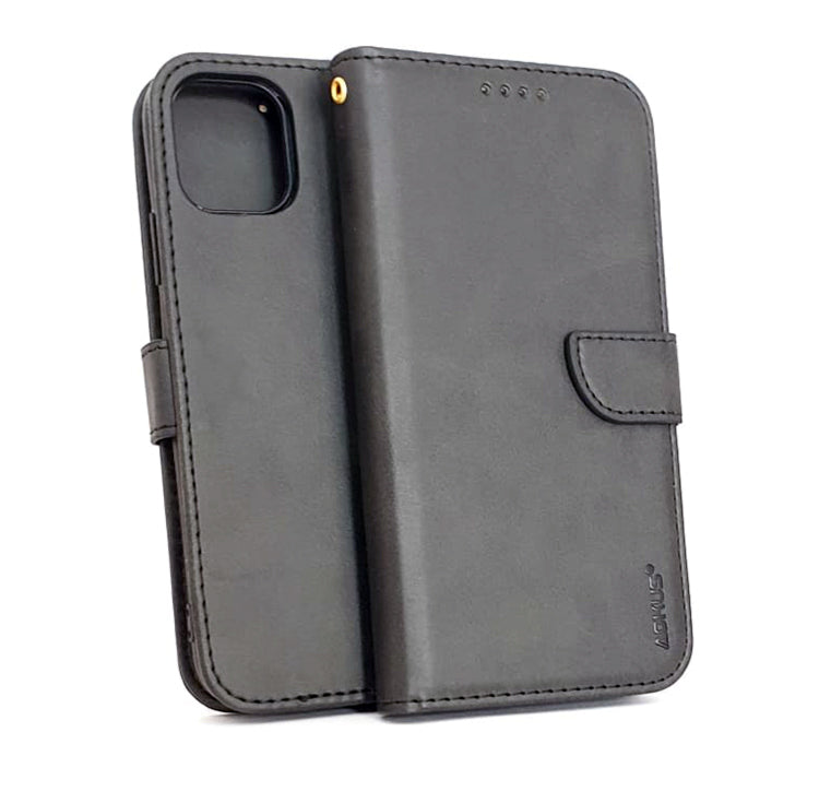 iPhone 11 phone case wallet cover flip anti drop anti slip shockproof black - My Store