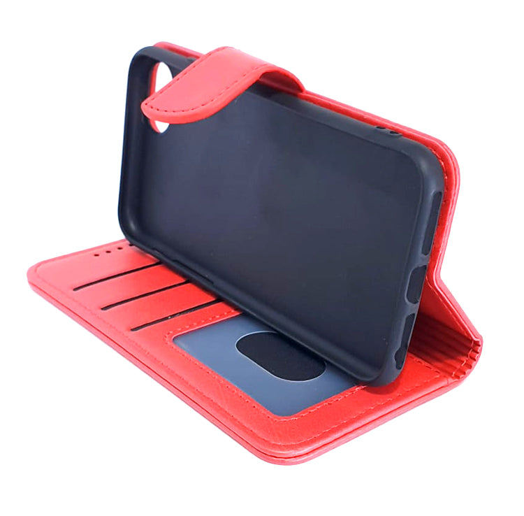 iPhone SE 2022 3rd gen /7/8/SE 2020 phone case wallet cover flip anti drop anti slip shockproof red - My Store