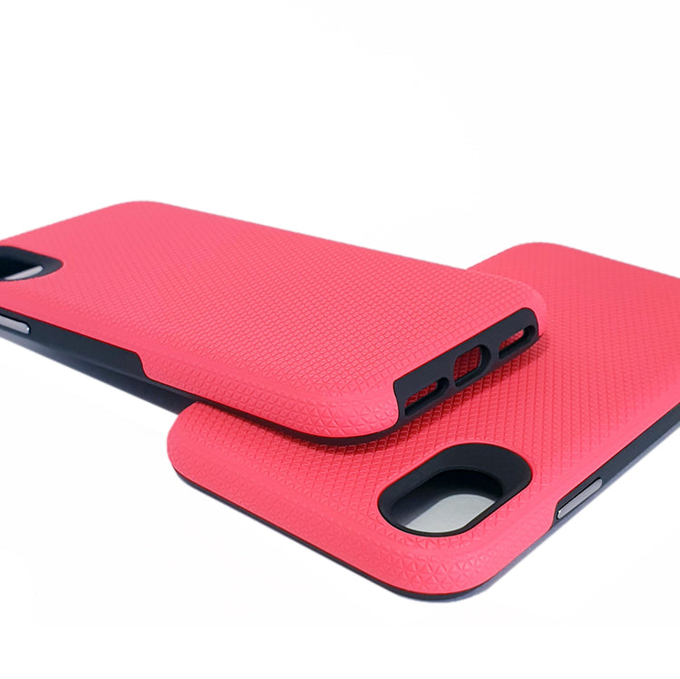 iPhone XR phone case anti drop anti slip shockproof rugged dotted pink - My Store