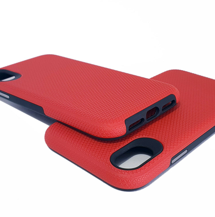 iPhone XR phone case anti drop anti slip shockproof rugged dotted red - My Store